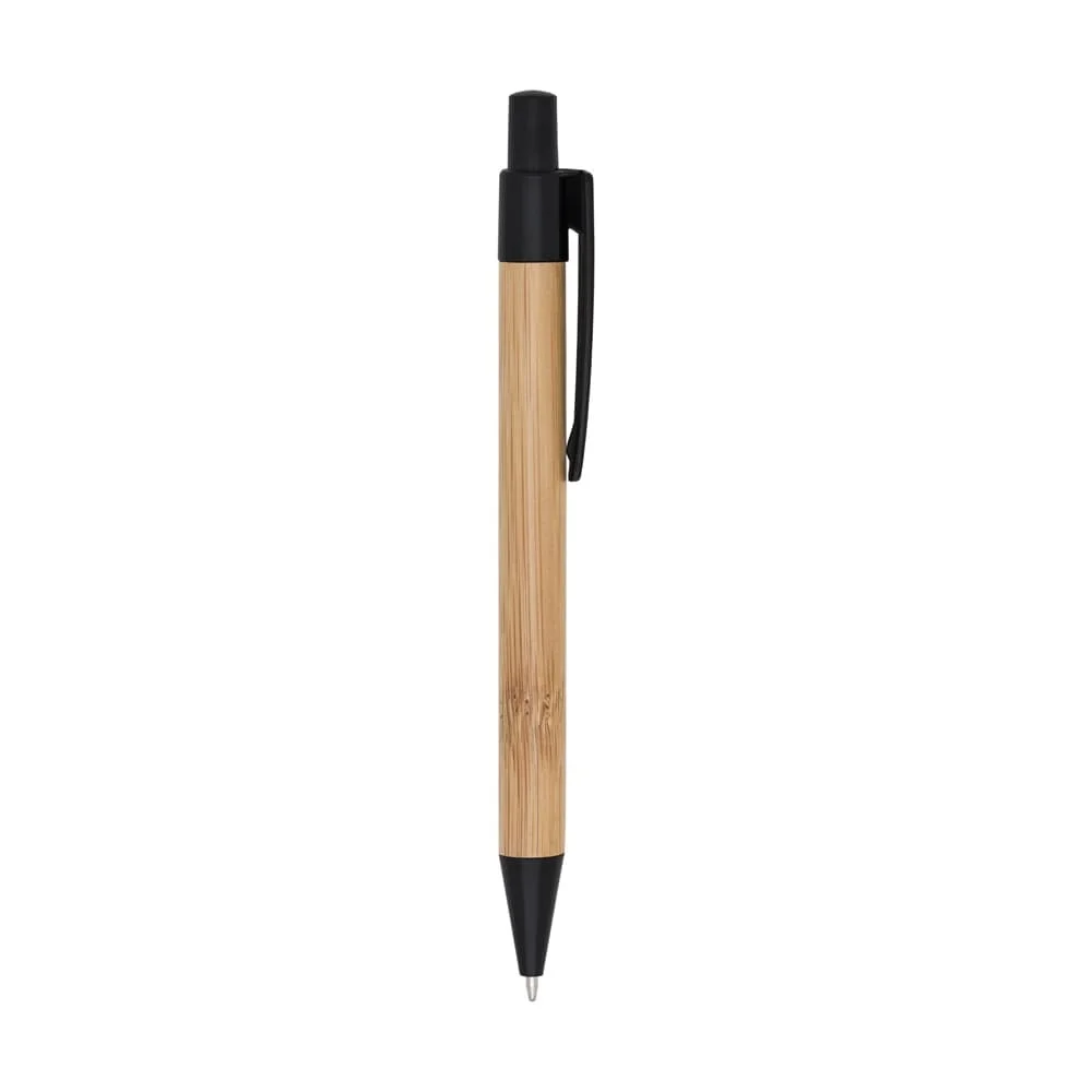 Caneta Bambu e Plástico Personalizada