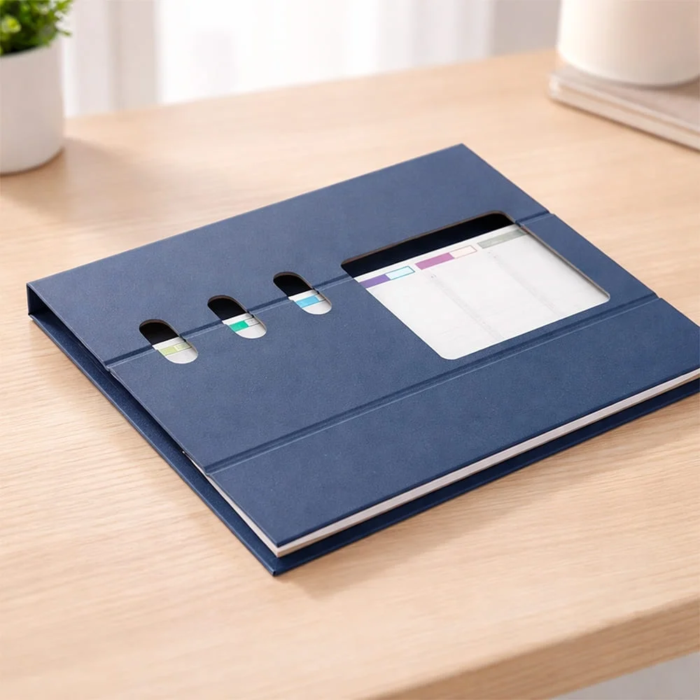 Planner de Mesa com Porta Celular e Canetas