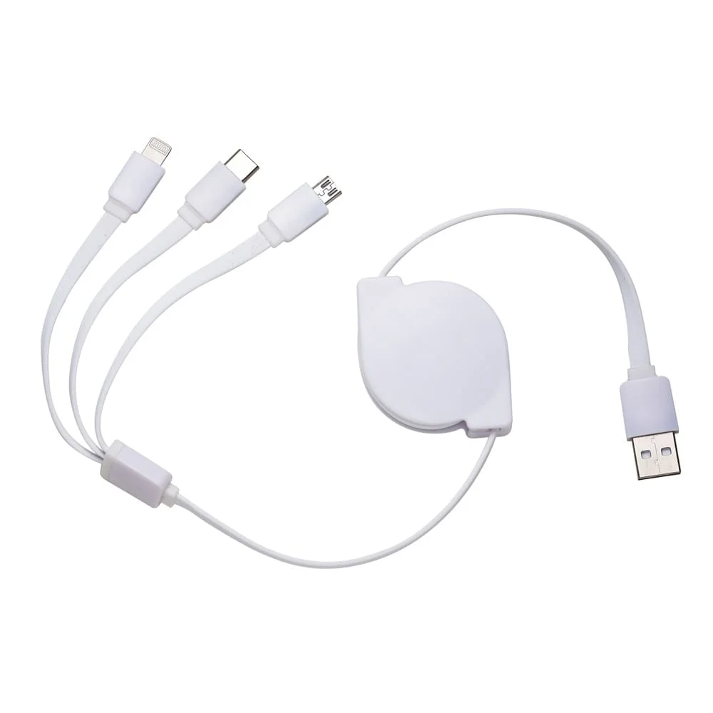 Cabo USB Retrátil Personalizado com Logo