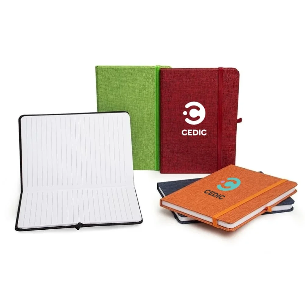 Caderneta Linho com Porta Caneta Personalizada