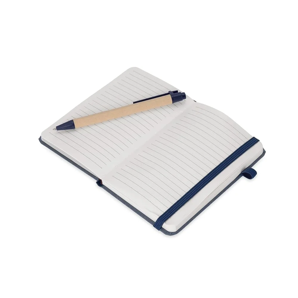 Caderneta Palha de Trigo Com Caneta