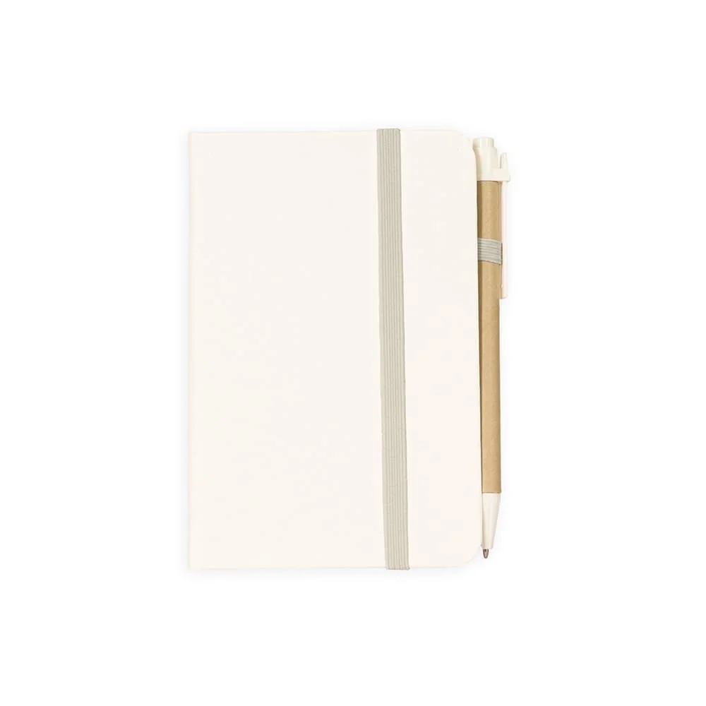 Caderneta Palha de Trigo Com Caneta