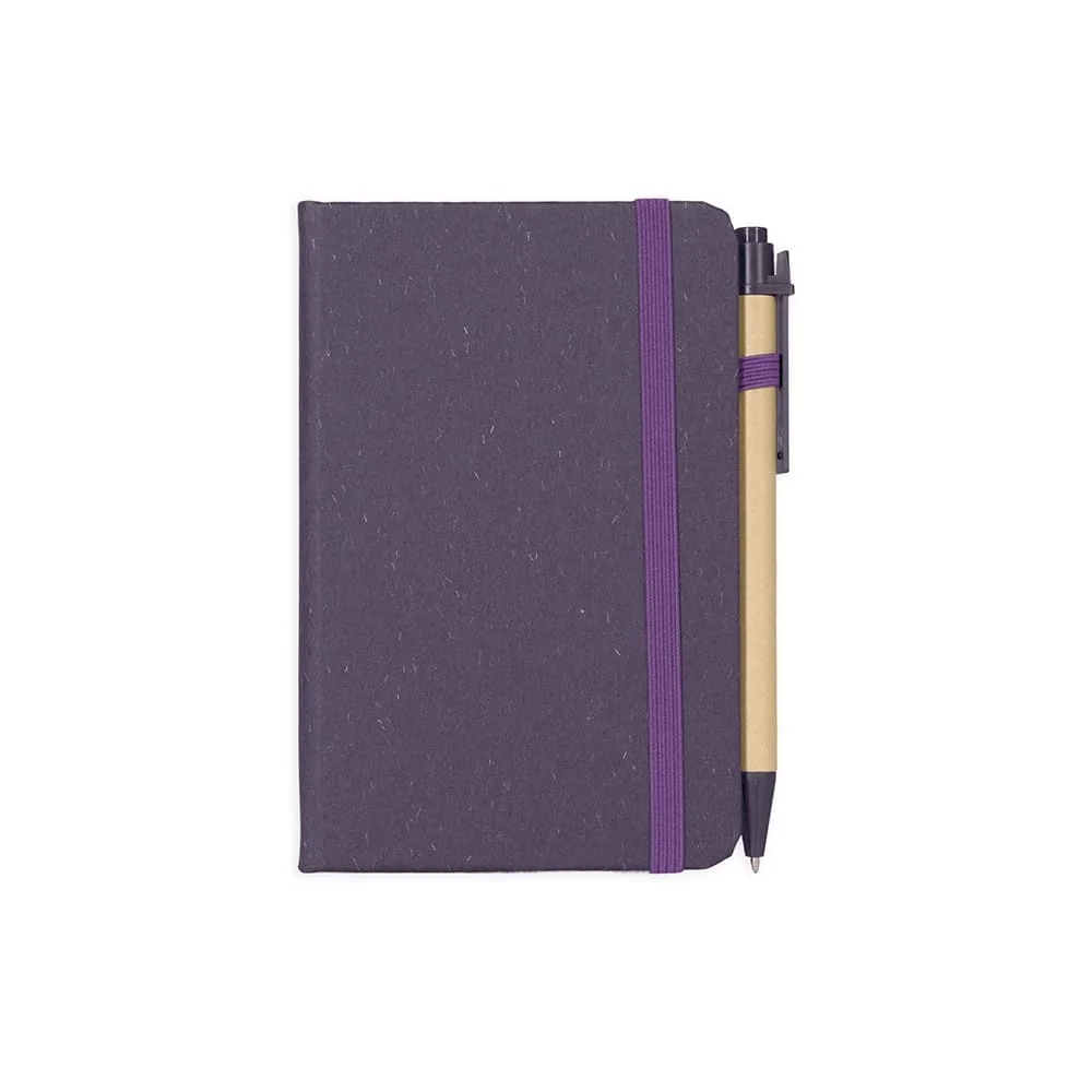 Caderneta Palha de Trigo Com Caneta