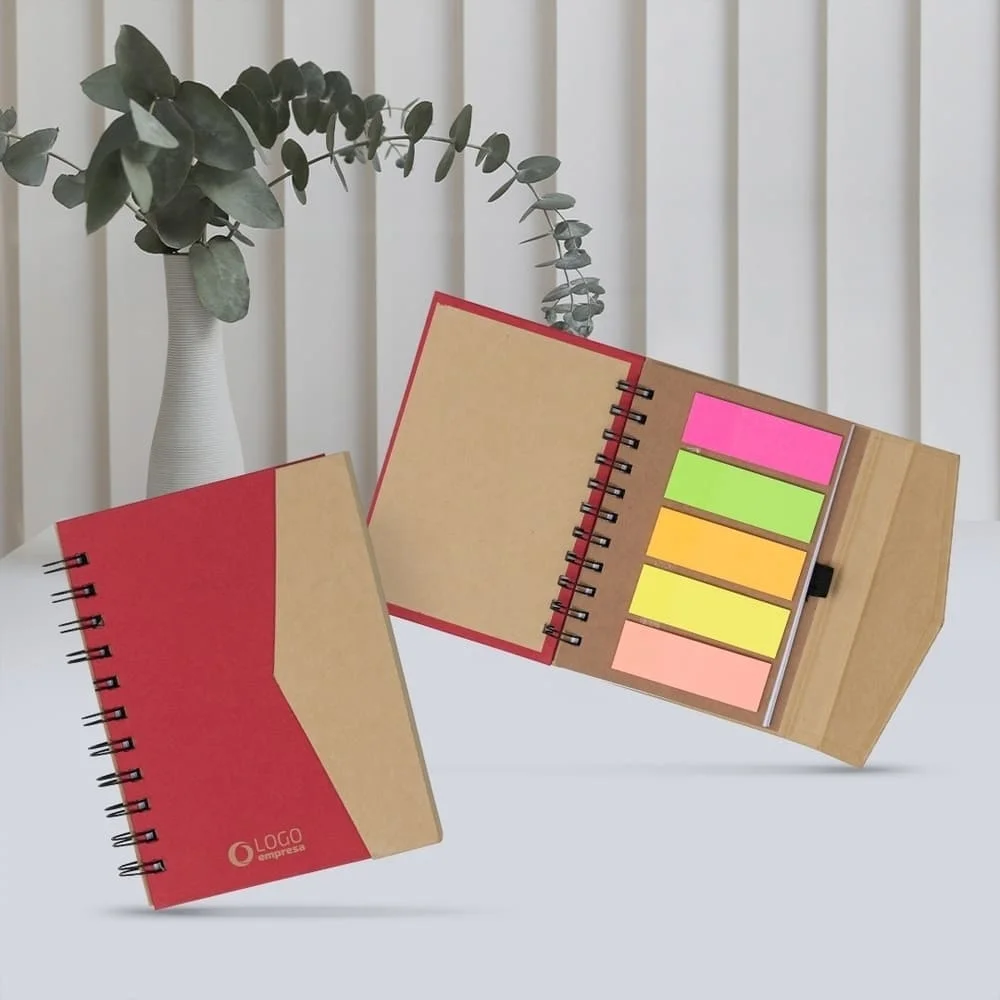 Caderneta Personalizada Ecológica com Postit