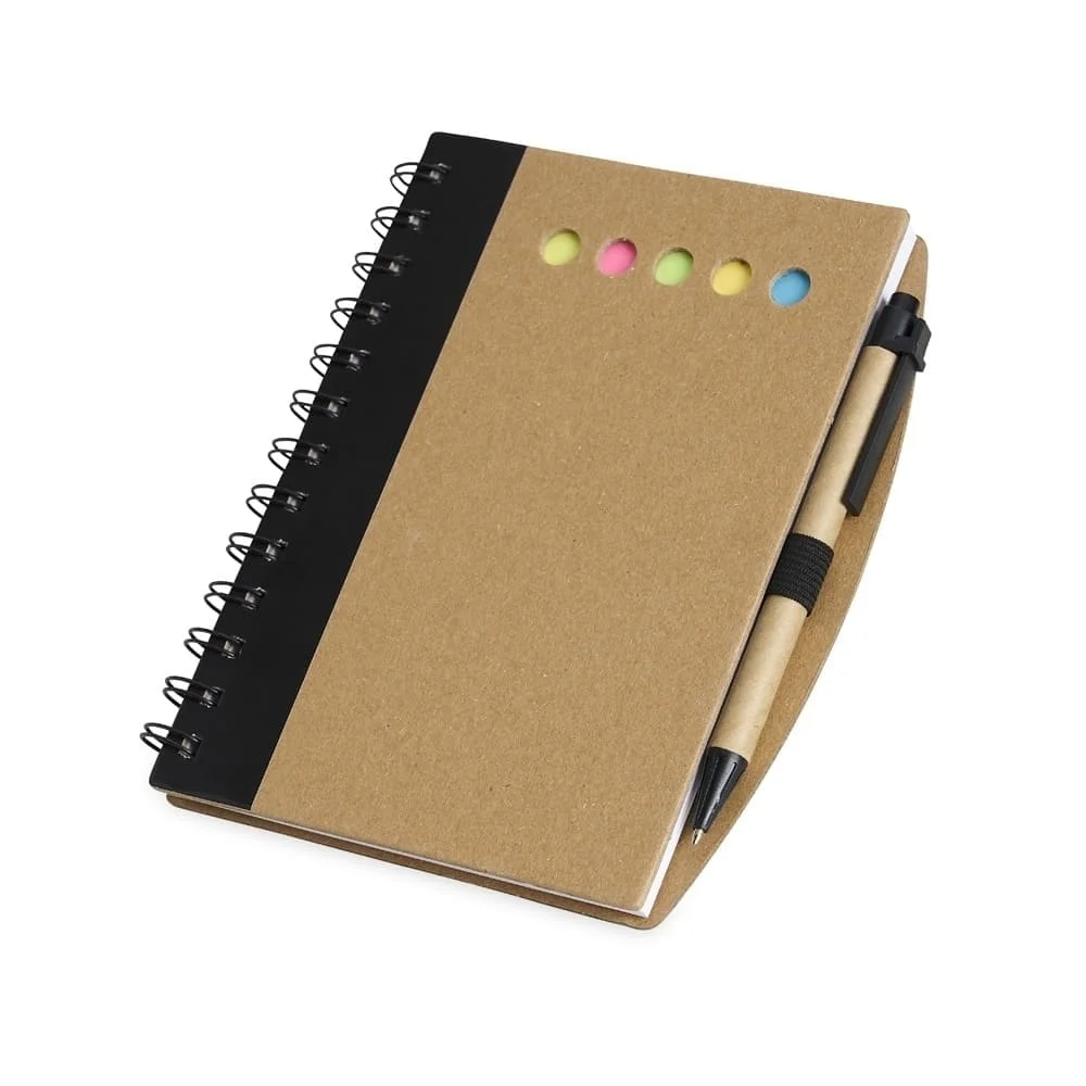 Caderneta Personalizada com Postit e Caneta