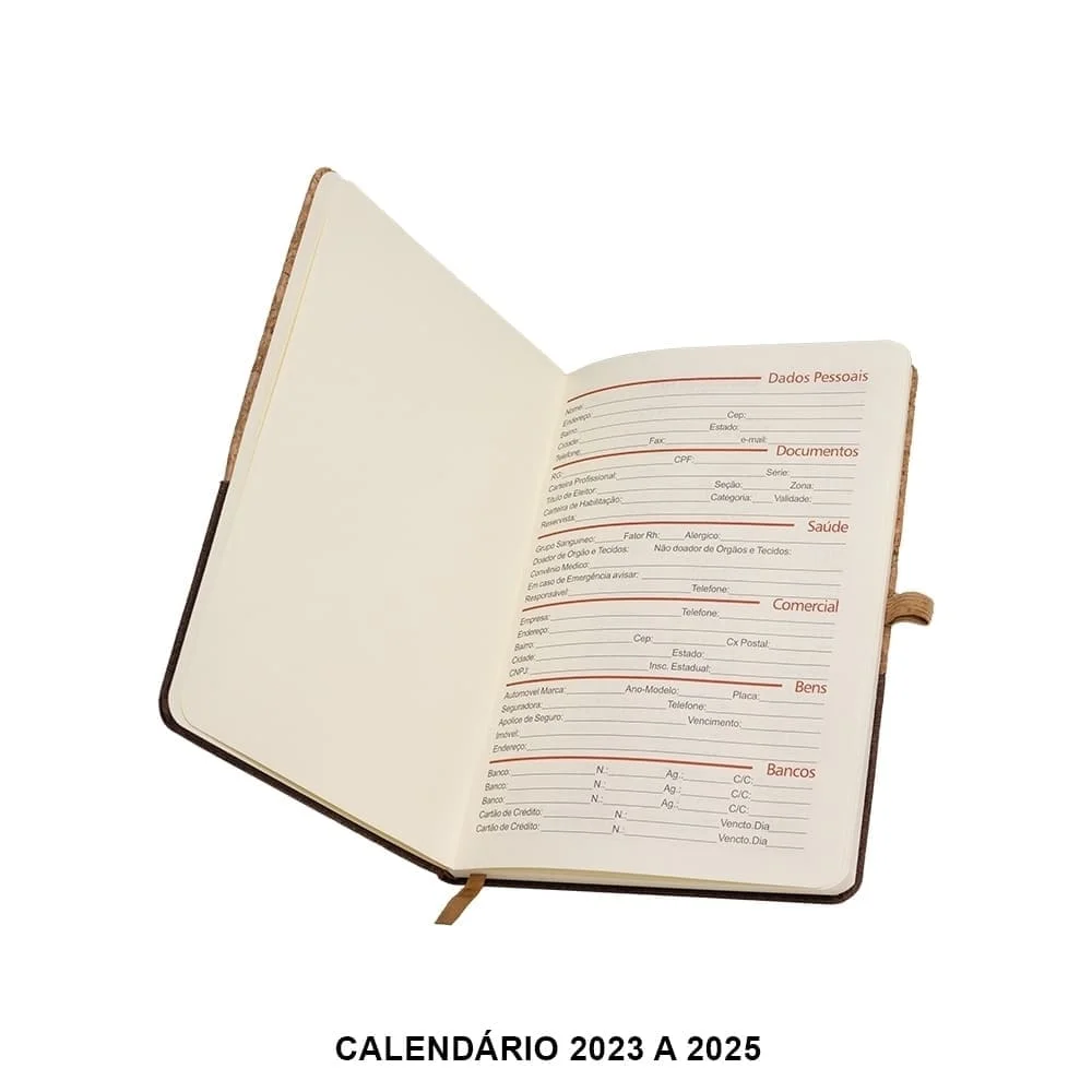 Caderneta Personalizada em Cortiça