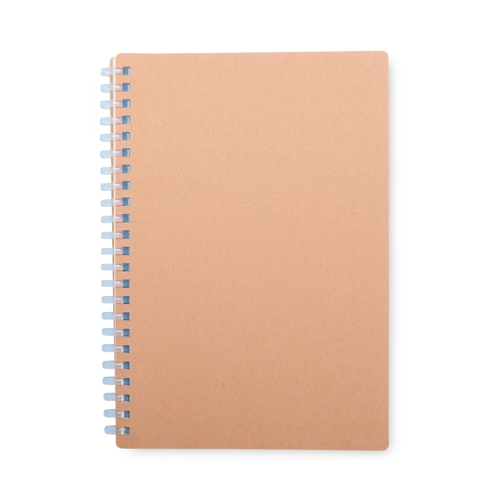 Caderno Kraft e Plástico