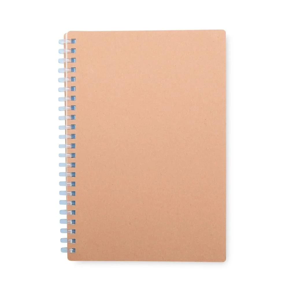 Caderno Kraft e Plástico