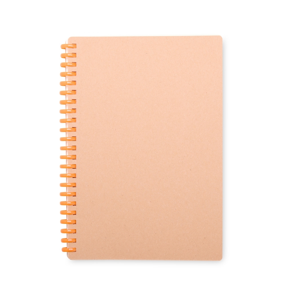 Caderno Kraft e Plástico