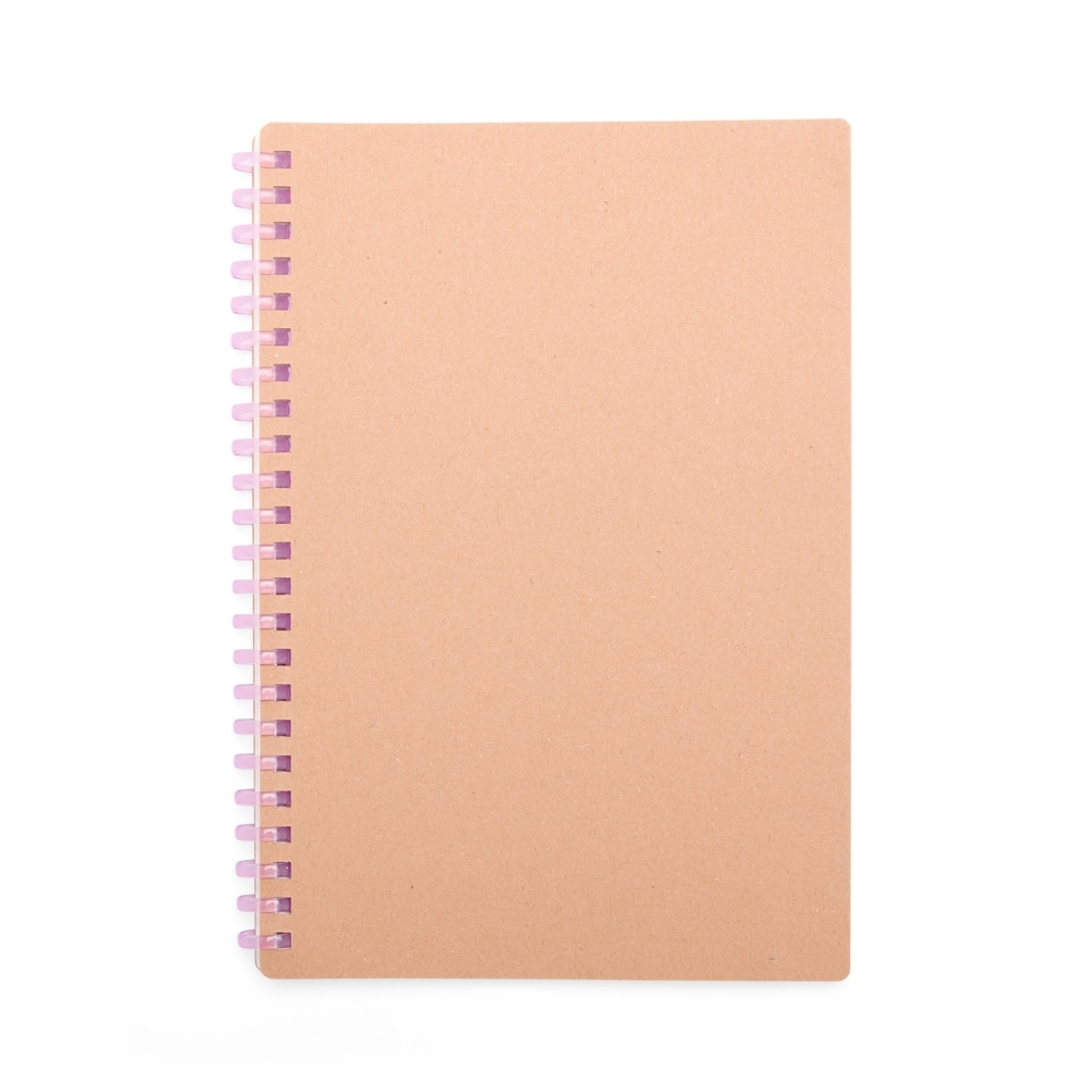 Caderno Kraft e Plástico