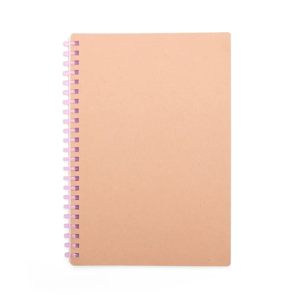 Caderno Kraft e Plástico