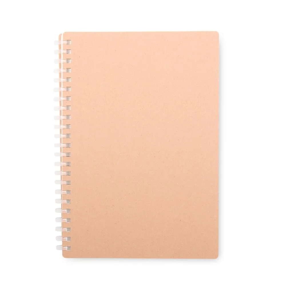 Caderno Kraft e Plástico