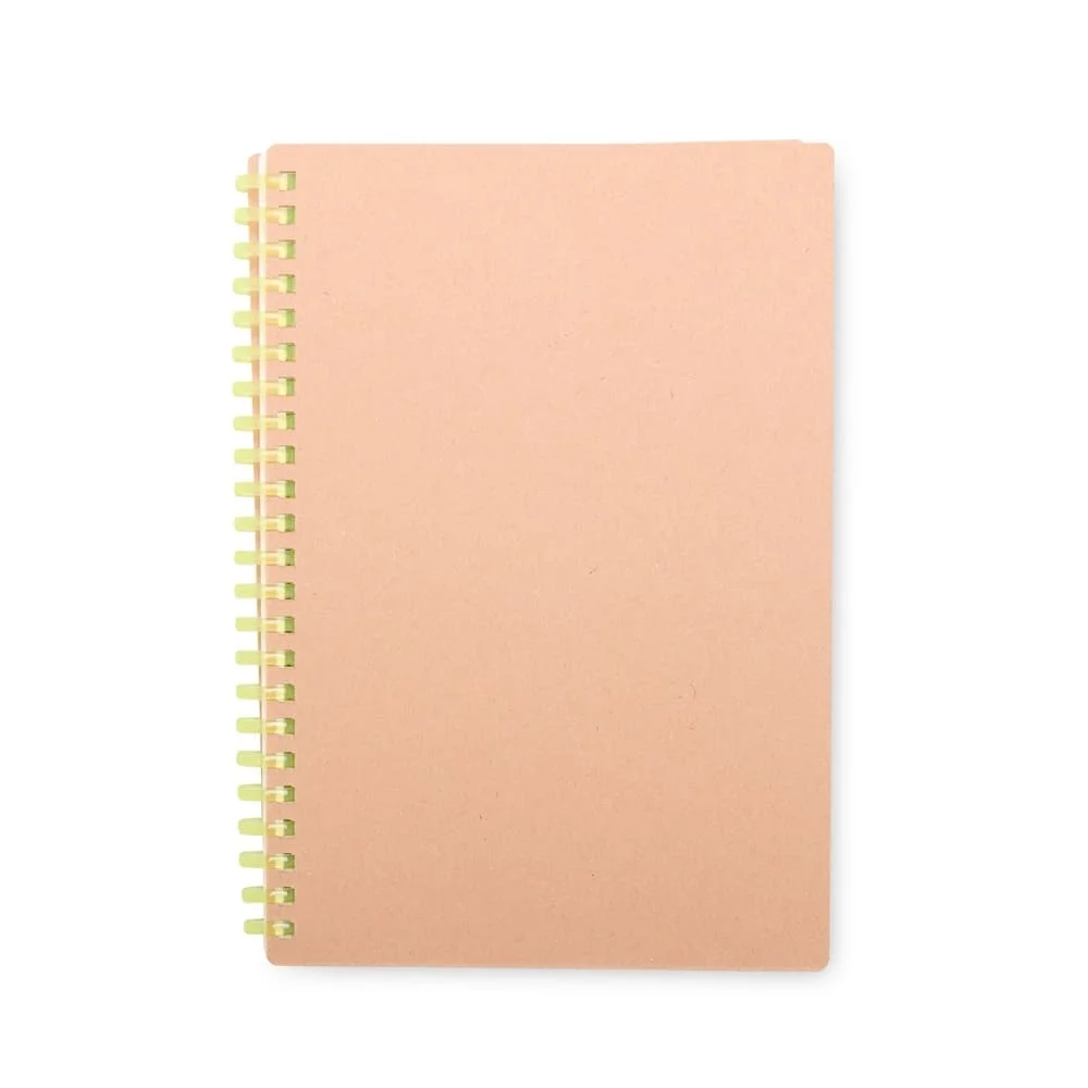 Caderno Kraft e Plástico