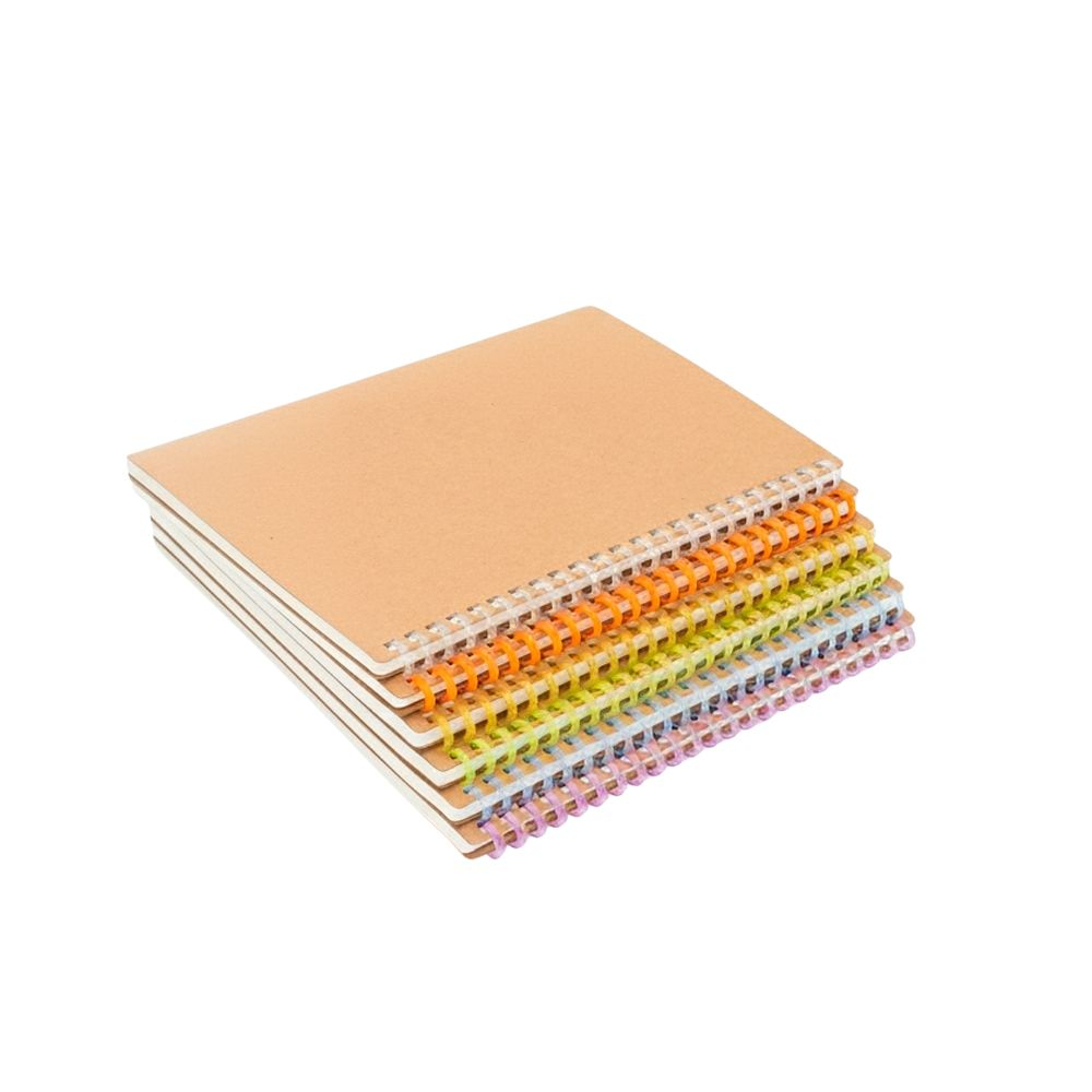 Caderno Kraft e Plástico