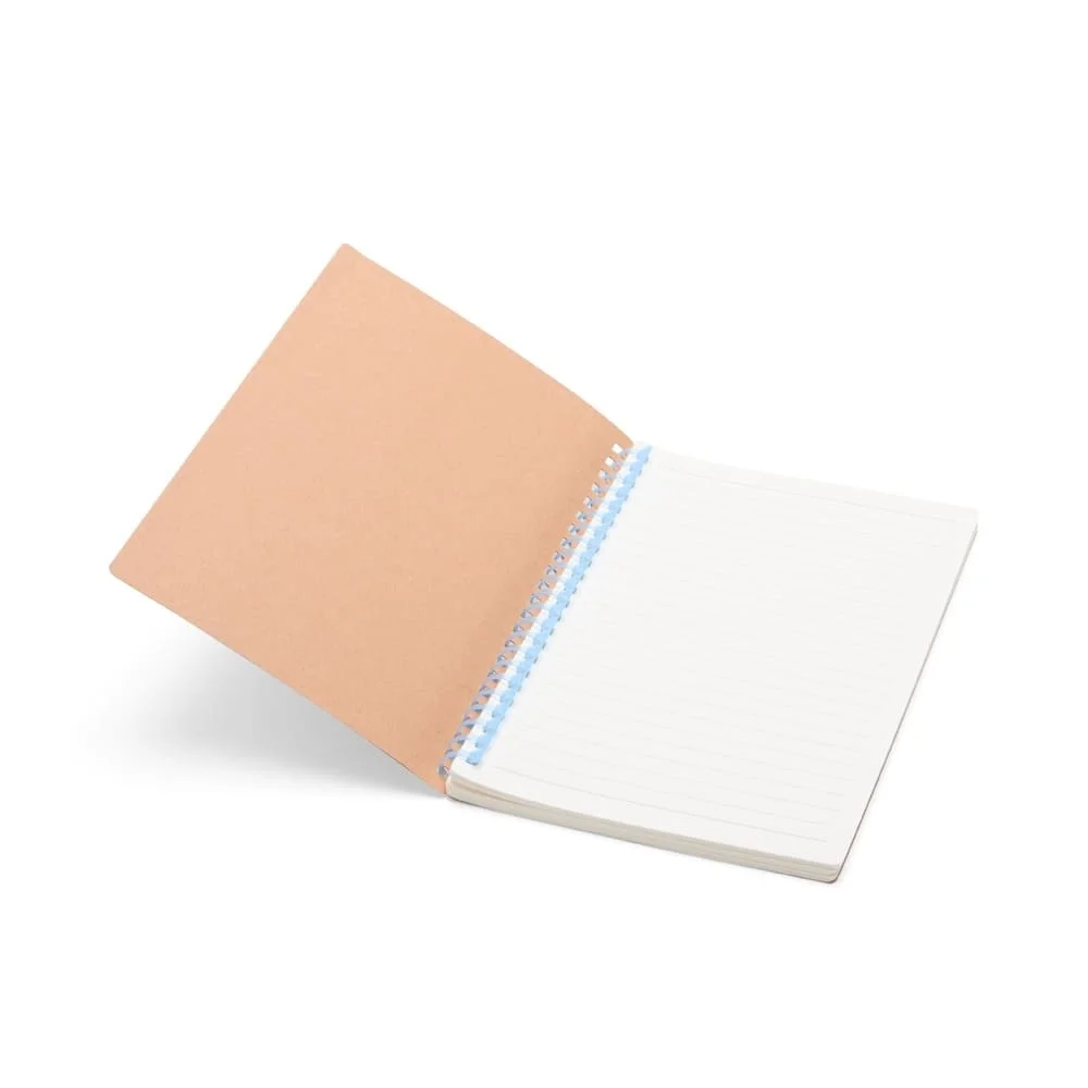 Caderno Kraft e Plástico