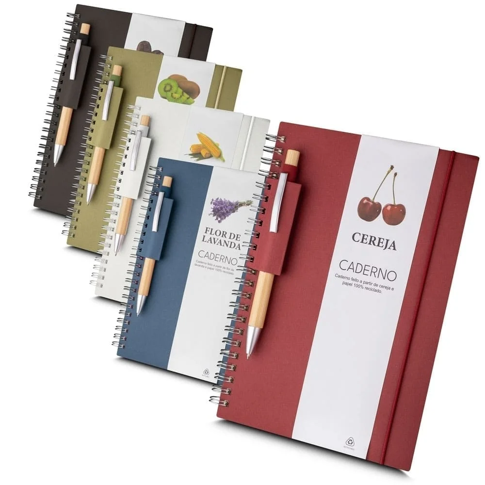 Caderno Papel Reciclado Personalizado