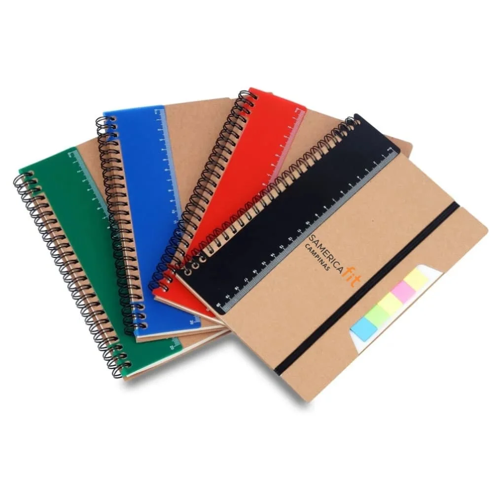 Caderno de Anotações com Régua Personalizado