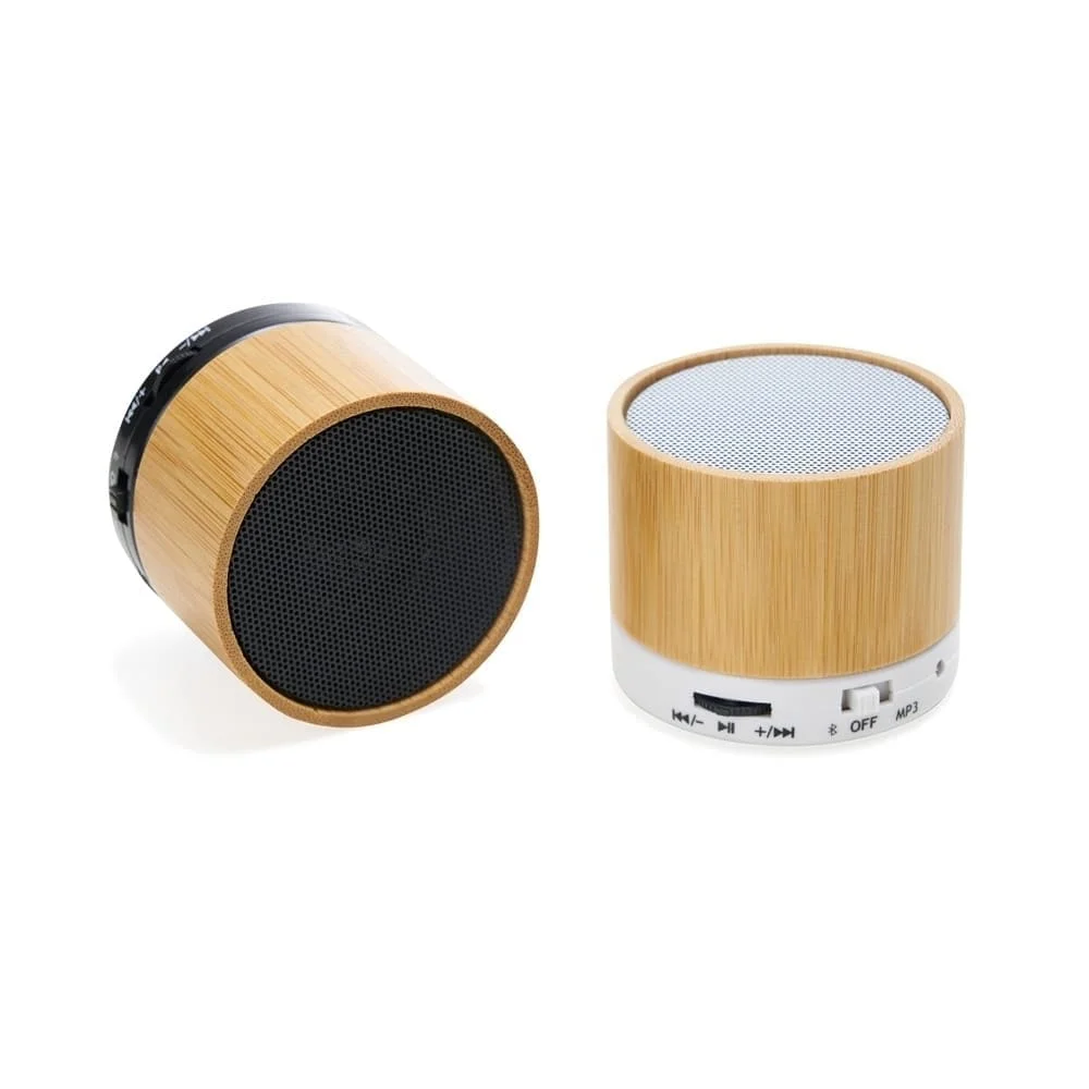 Caixa de Som Personalizada Bambu