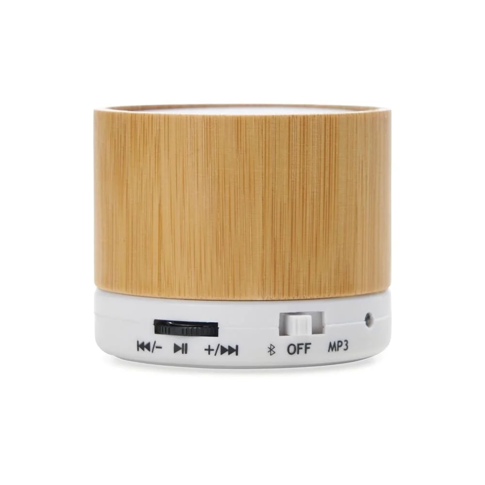 Caixa de Som Personalizada Bambu