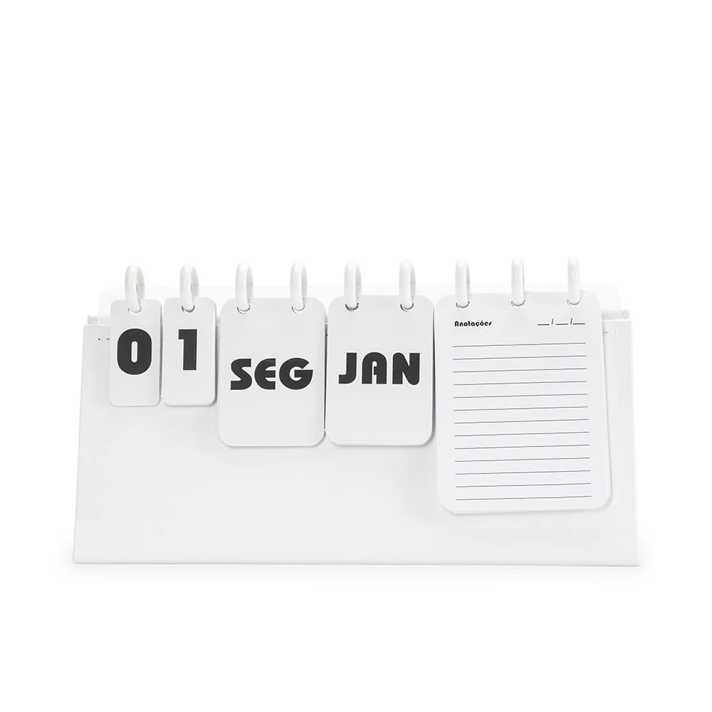 Calendário Permanente Personalizado de Mesa