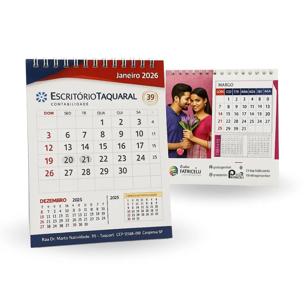 Caléndario de Mesa 2026 Personalizado Custom-PCLM01