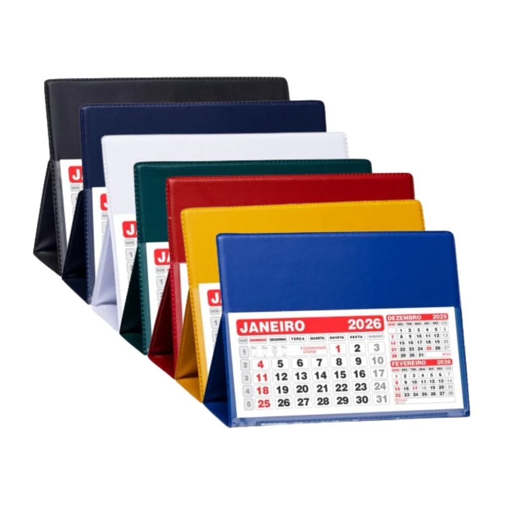 Calendário de Mesa 2026 PVC Grande