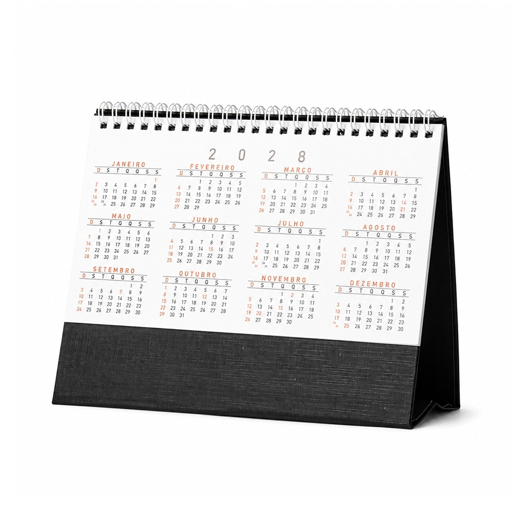 Calendário de Mesa 2027 Personalizado