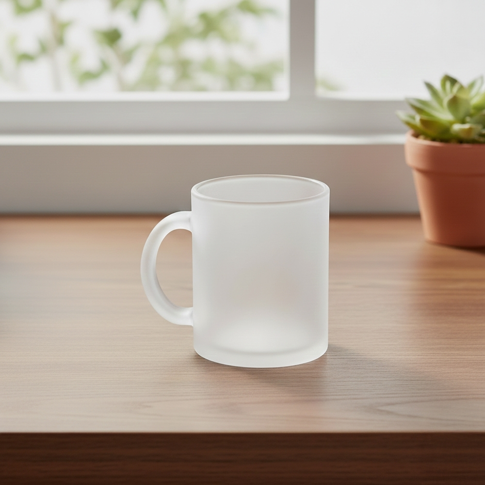 Caneca Personalizada Vidro Fosco