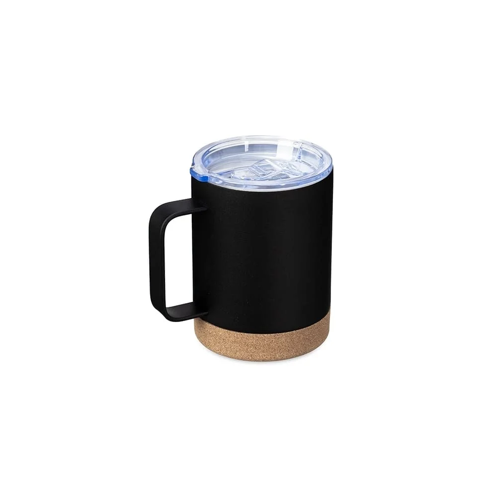 Caneca Térmica 400ml Inox e Cortiça