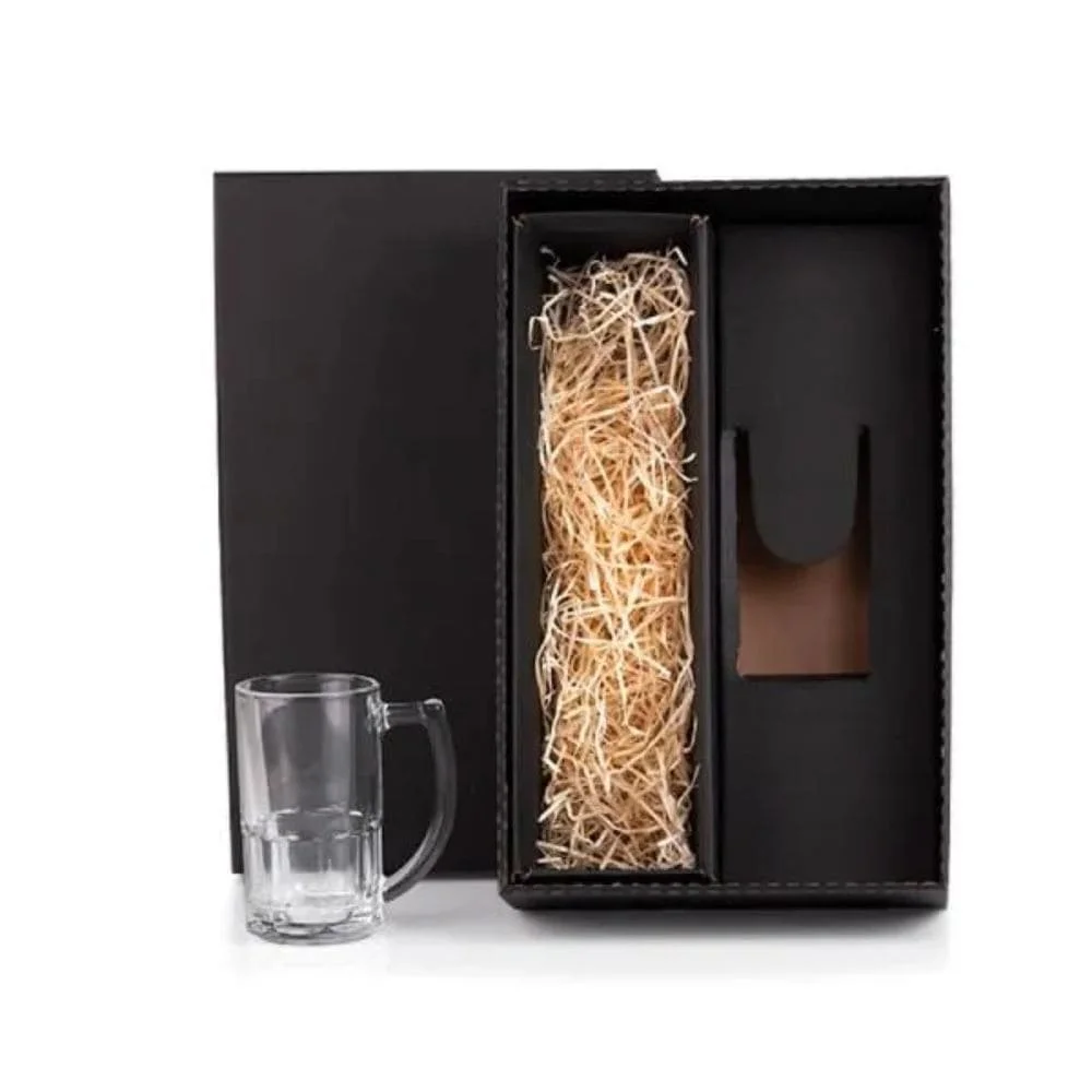 Caneca de Vidro Cerveja com Espaço para Garrafa-PSM-VI18341