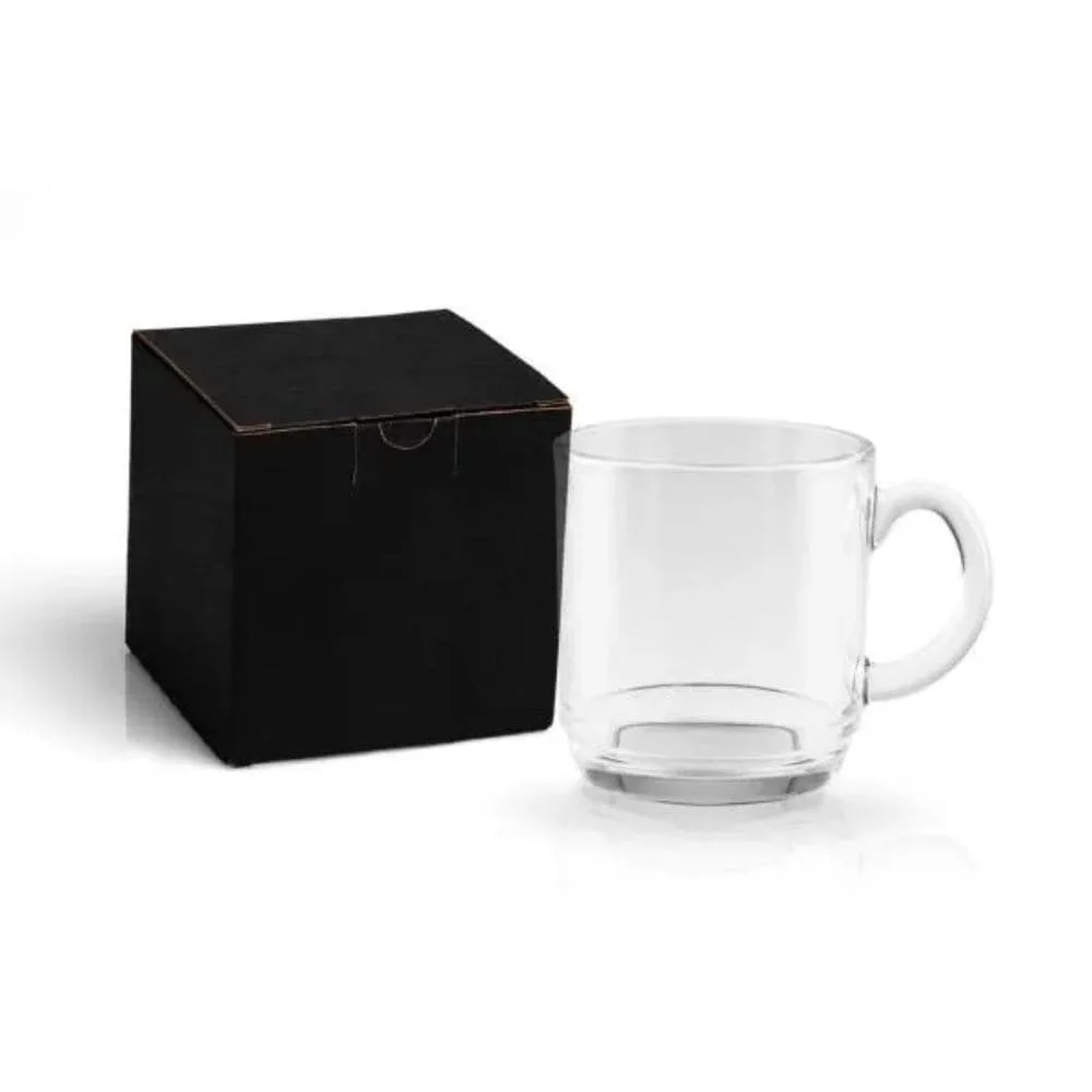 Caneca em Vidro 300ml com Logo