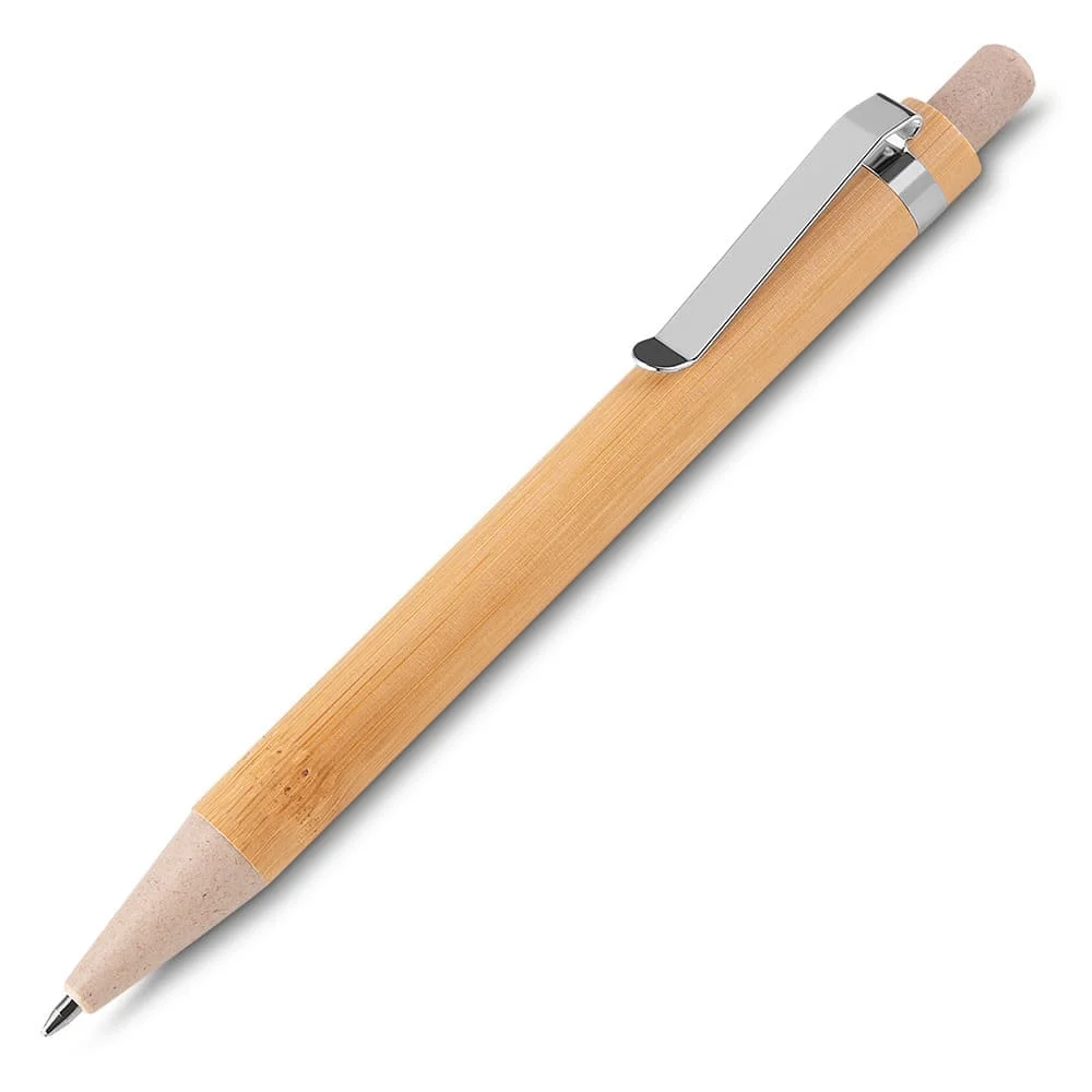 Caneta Bambu com Logo Personalizada