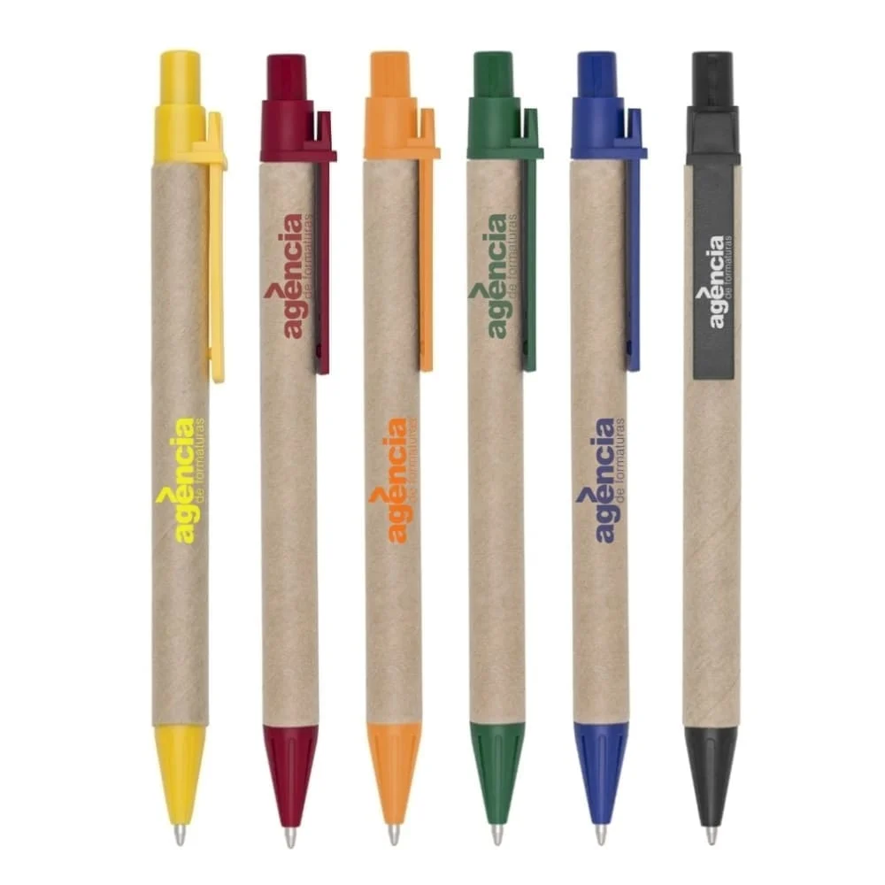 Caneta Ecológica de Papelão Personalizada