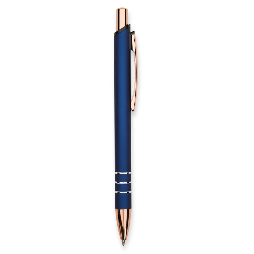 Caneta Metálica Azul Clique
