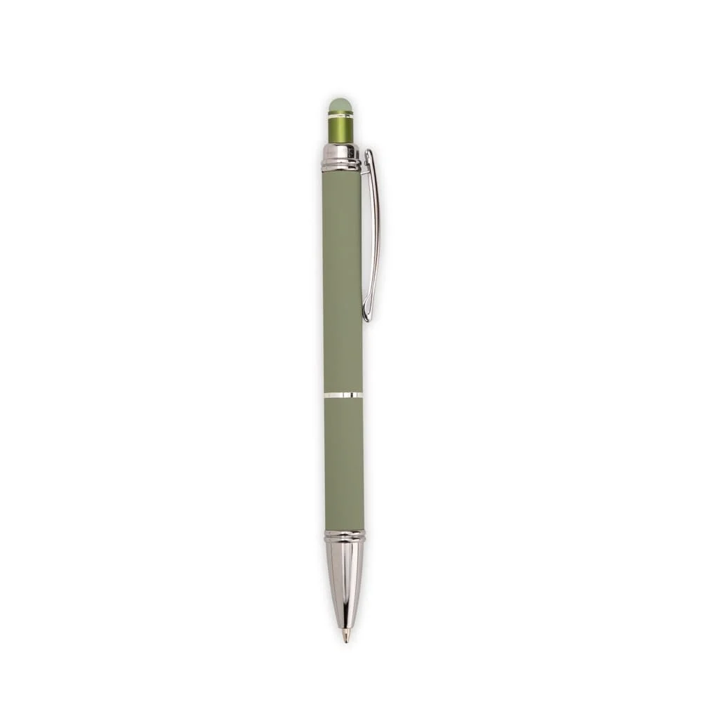 Caneta Metálica com Pintura Emborrachada-PX09189