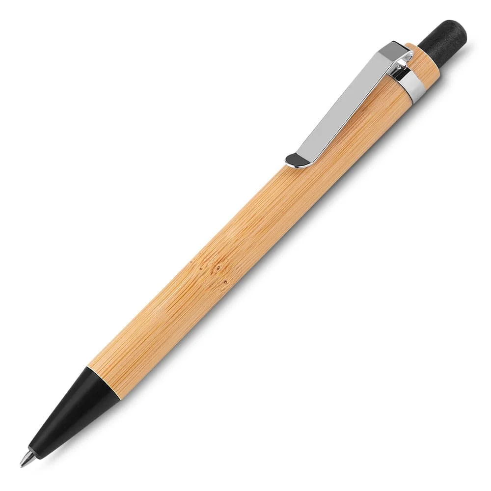 Caneta Bambu com Logo Personalizada