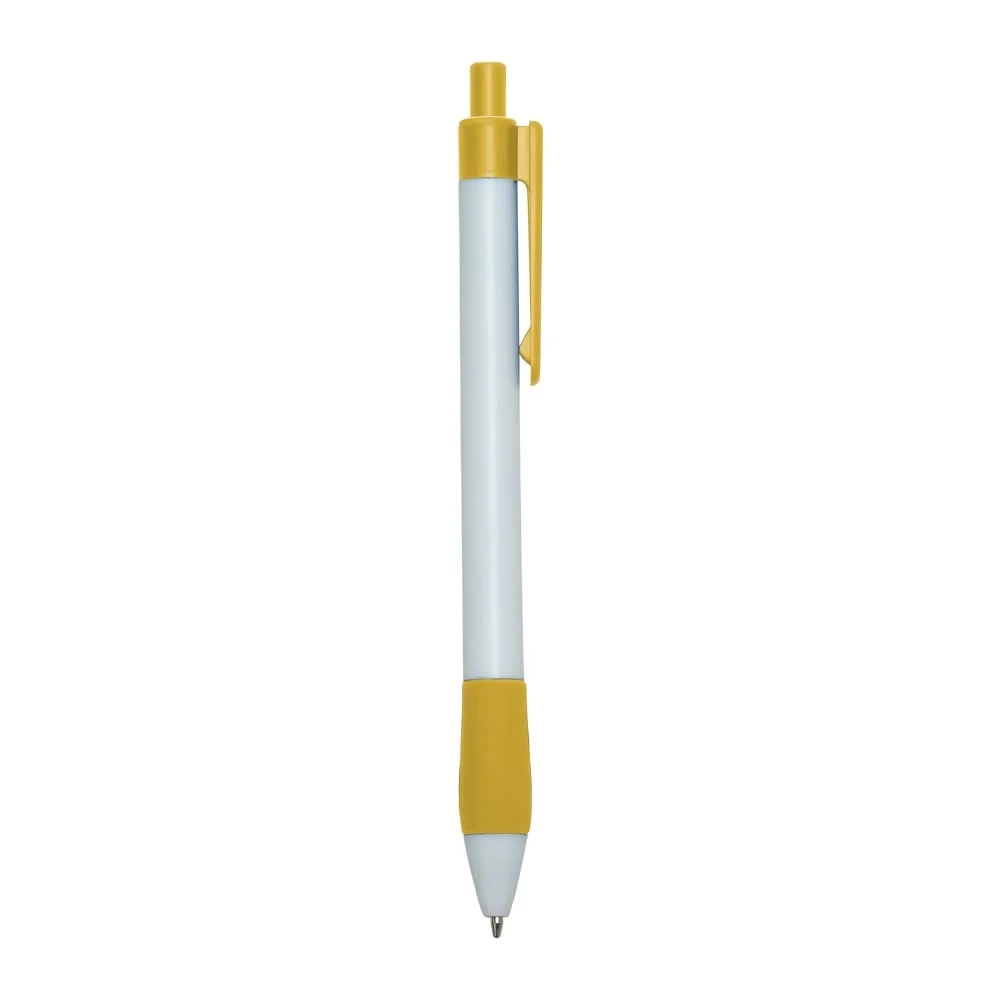Caneta Plástica com Pega ABS