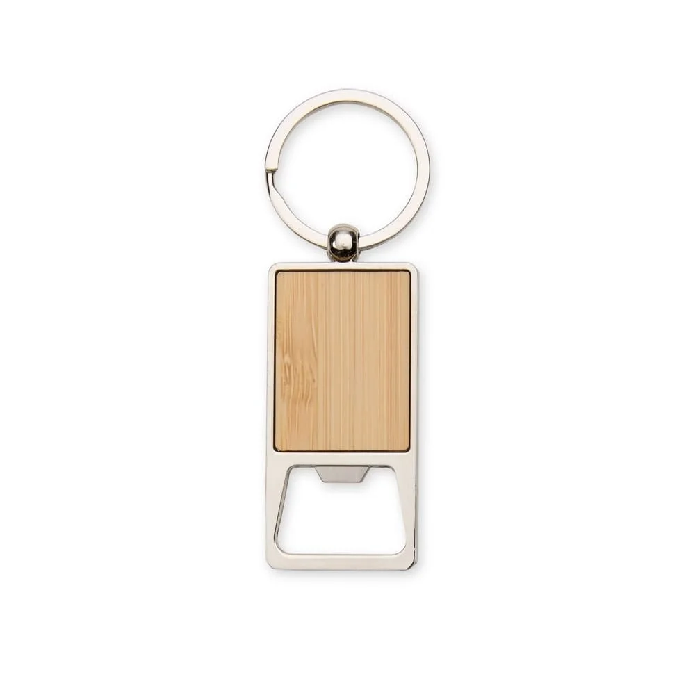 Chaveiro Maderia e Metal Abridor-PX08238