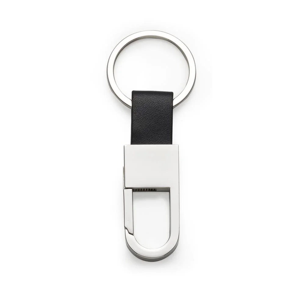 Chaveiro Metal e Couro Personalizado