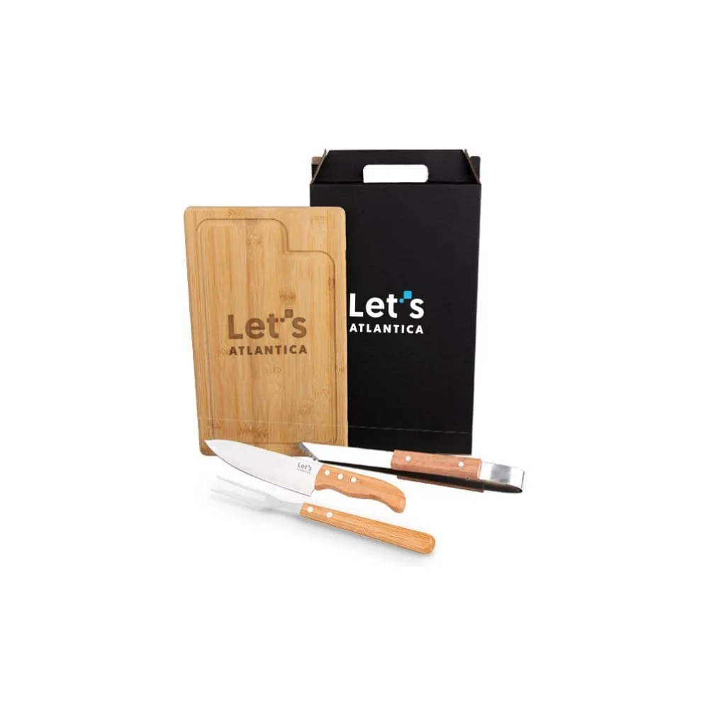 Conjunto Churrasco com Pegador 4 Peças