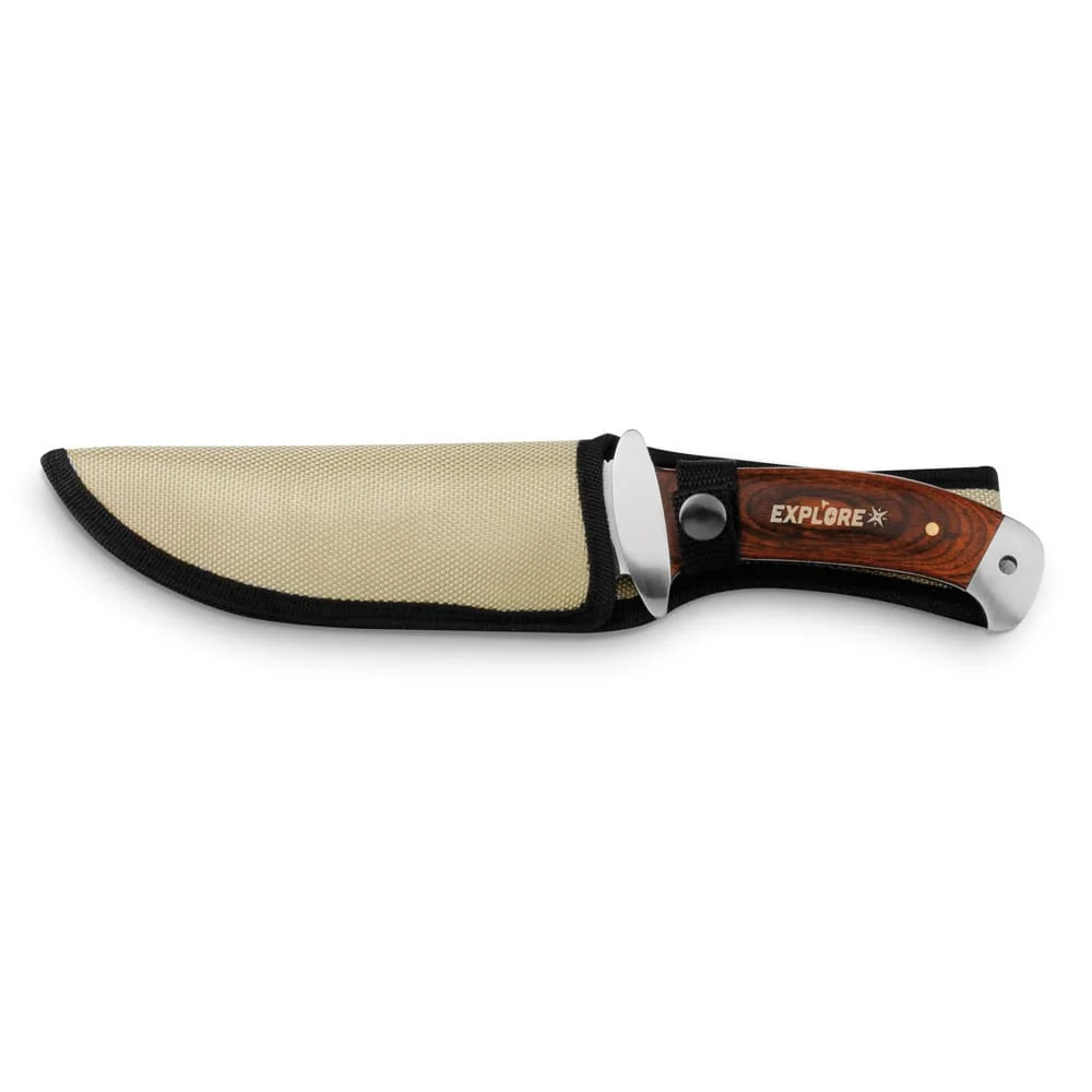 Faca Inox e Madeira Personalizada NORRIS