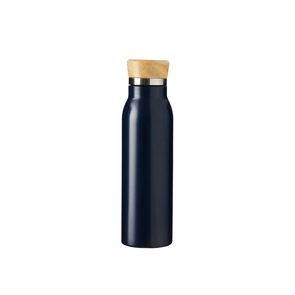 Garrafa Térmica Inox e Bambu 600ml