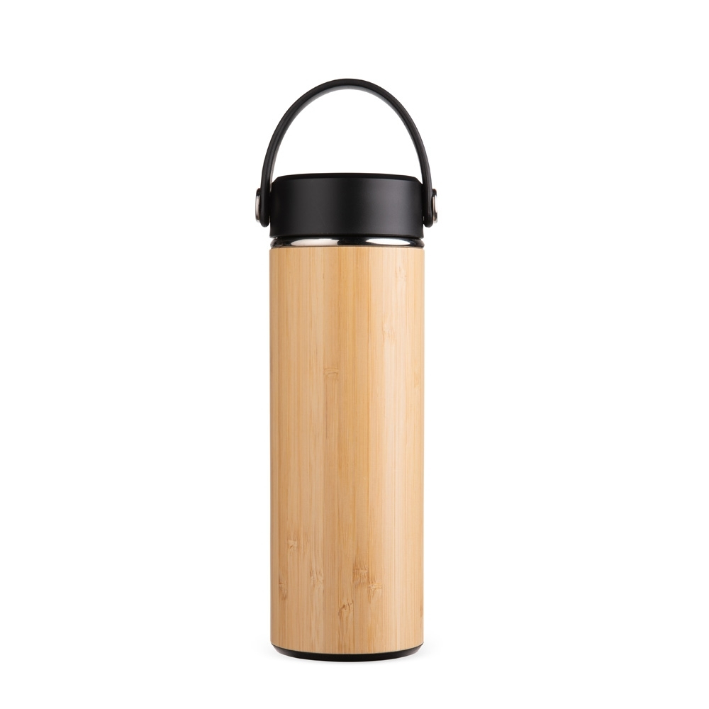Garrafa Térmica de Bambu Personalizada