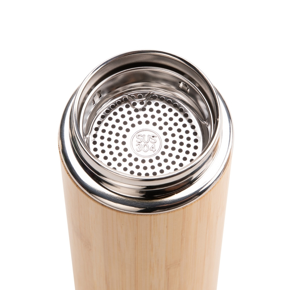 Garrafa Térmica de Bambu Personalizada