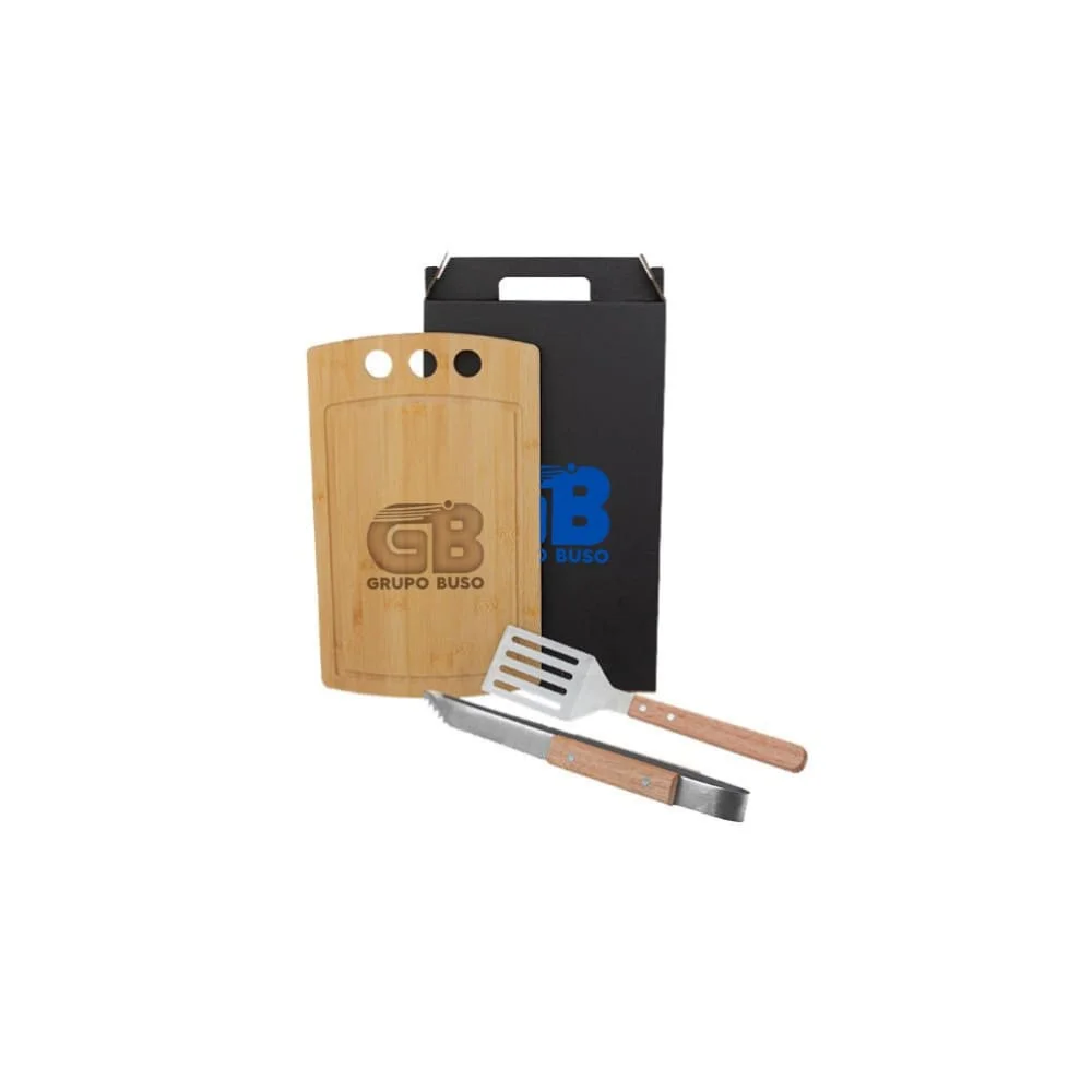 Kit Churrasco e Hambúrguer 3 Peças