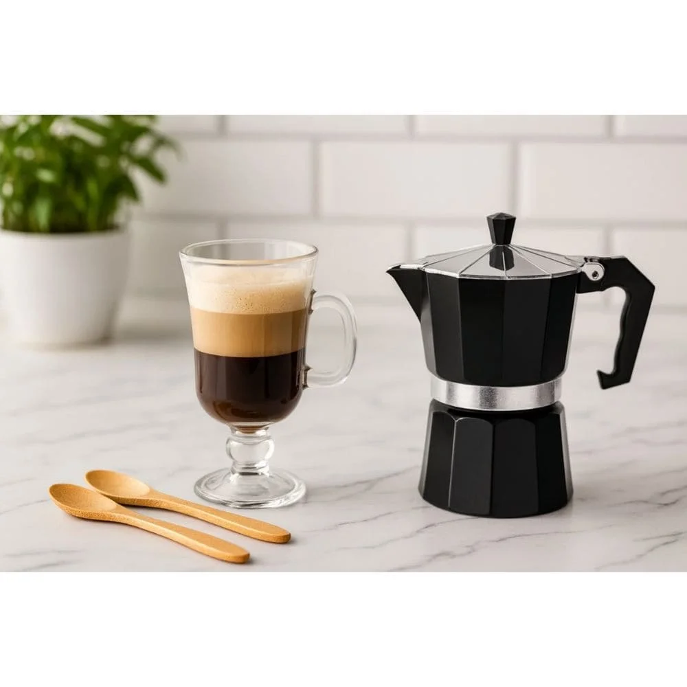 Kit Café com Cafeteira Italiana 5 Peças