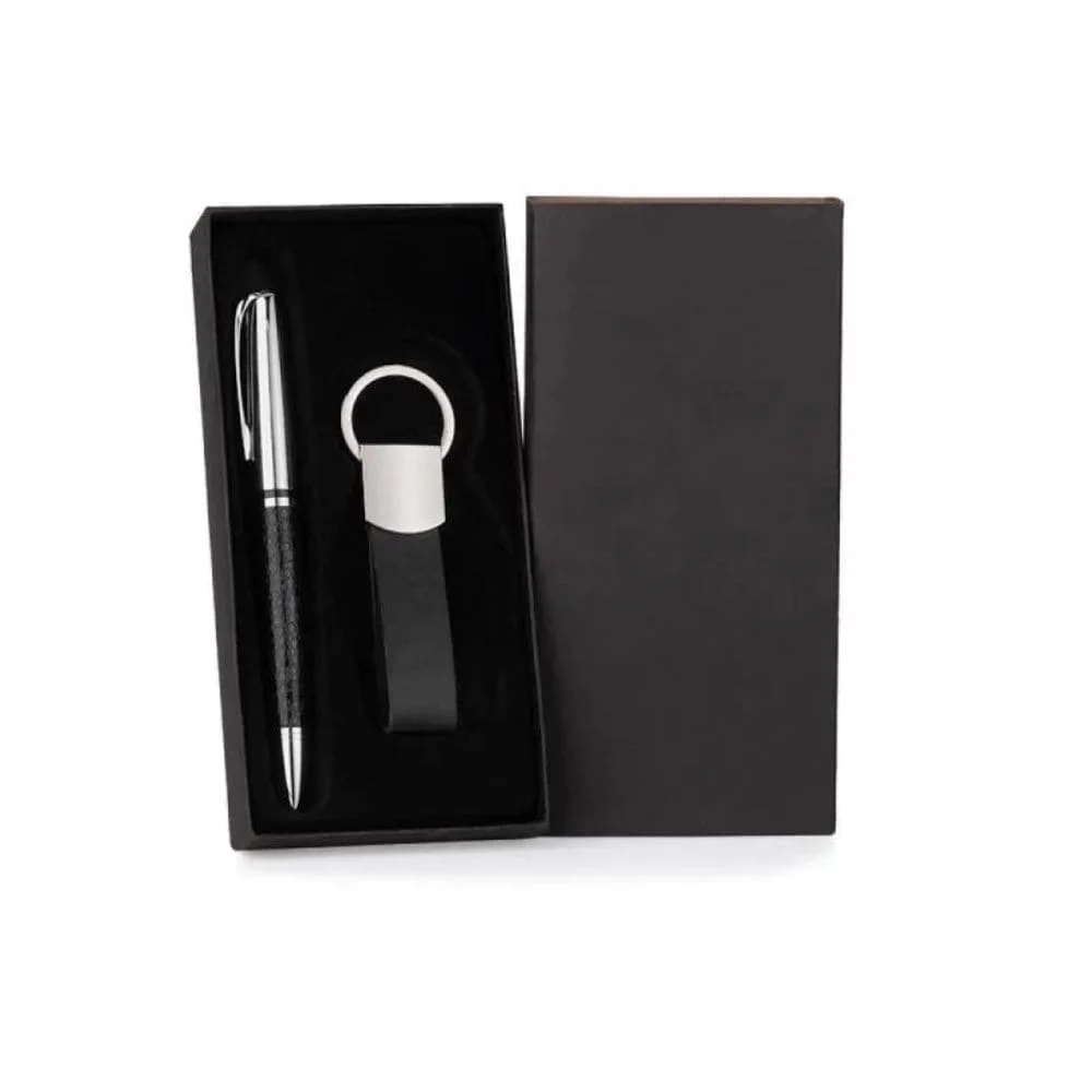 Kit Caneta e Chaveiro Sintético