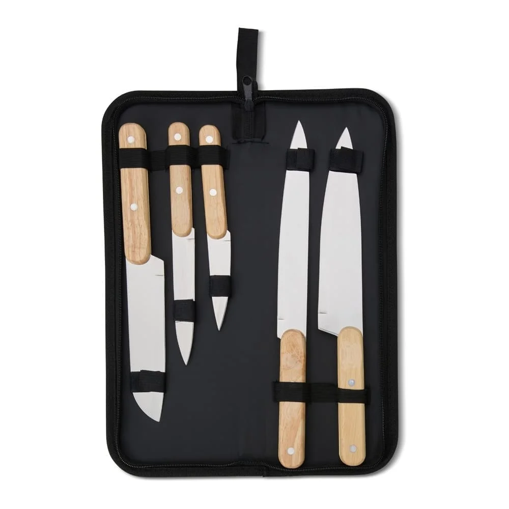 Kit Facas para Churrasco com Logo-PX14699B