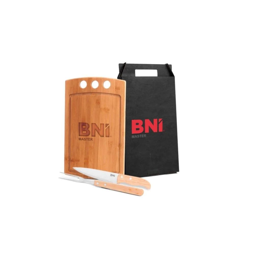 Kit Churrasco Bambu e Madeira Peças