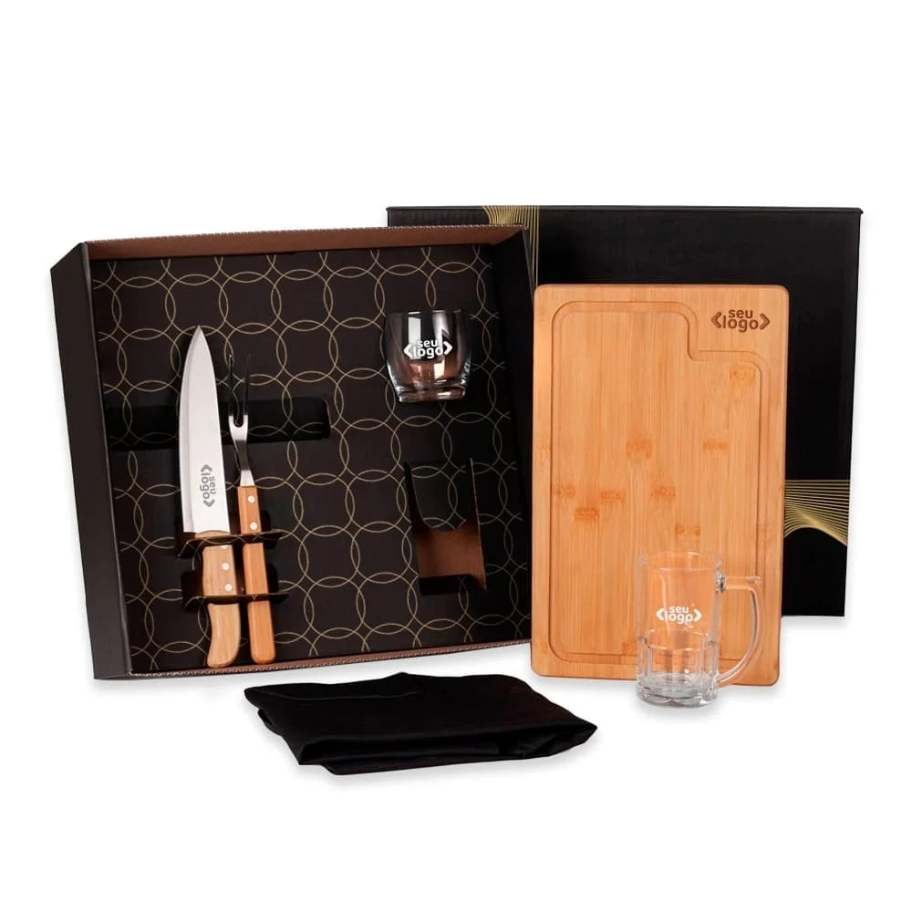 Kit Churrasco, Cerveja e Whisky 6 Peças-PSM-KT90061